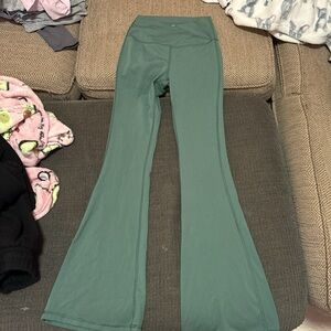 Yogalicious Lux Madison Crossover Flare in Olive